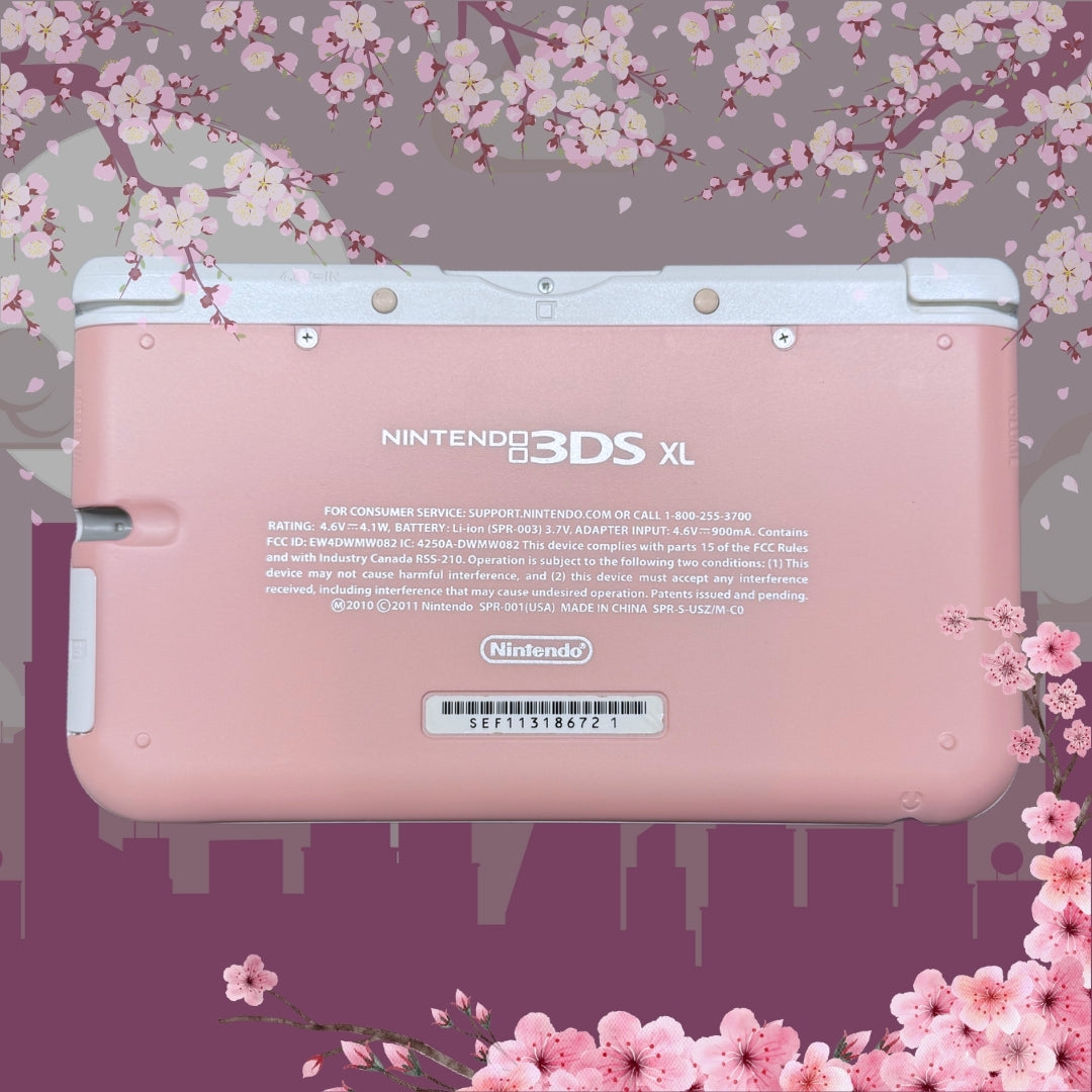 Nintendo 3DS XL Sakura (White X Pink Design)