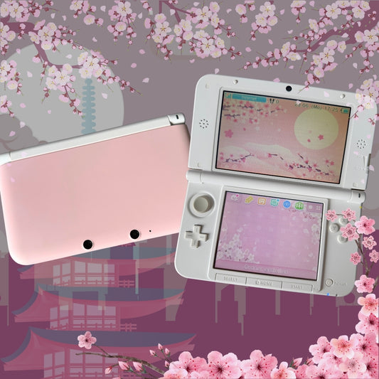 Nintendo 3DS XL Sakura (White X Pink Design)