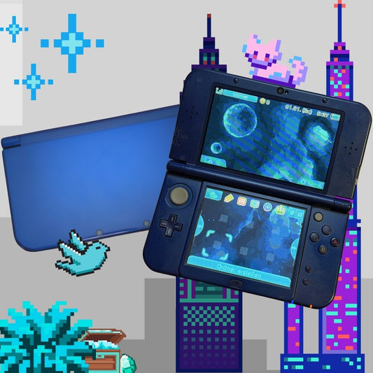 NEW Nintendo 3DS XL (Metallic Blau)
